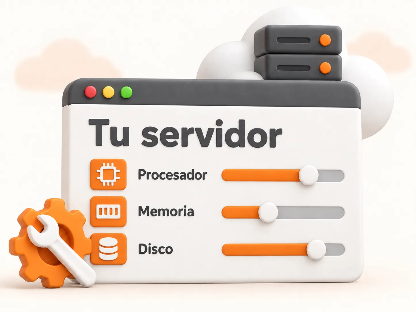 Panel de administración del AWS Cloud Server de Hosting Perú