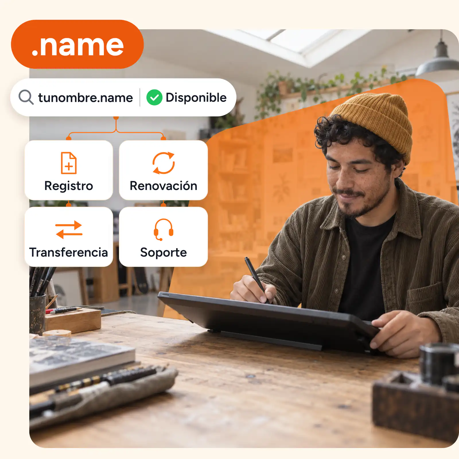 Comprar dominio .name y empieza a desarrollar tu identidad y marca digital.