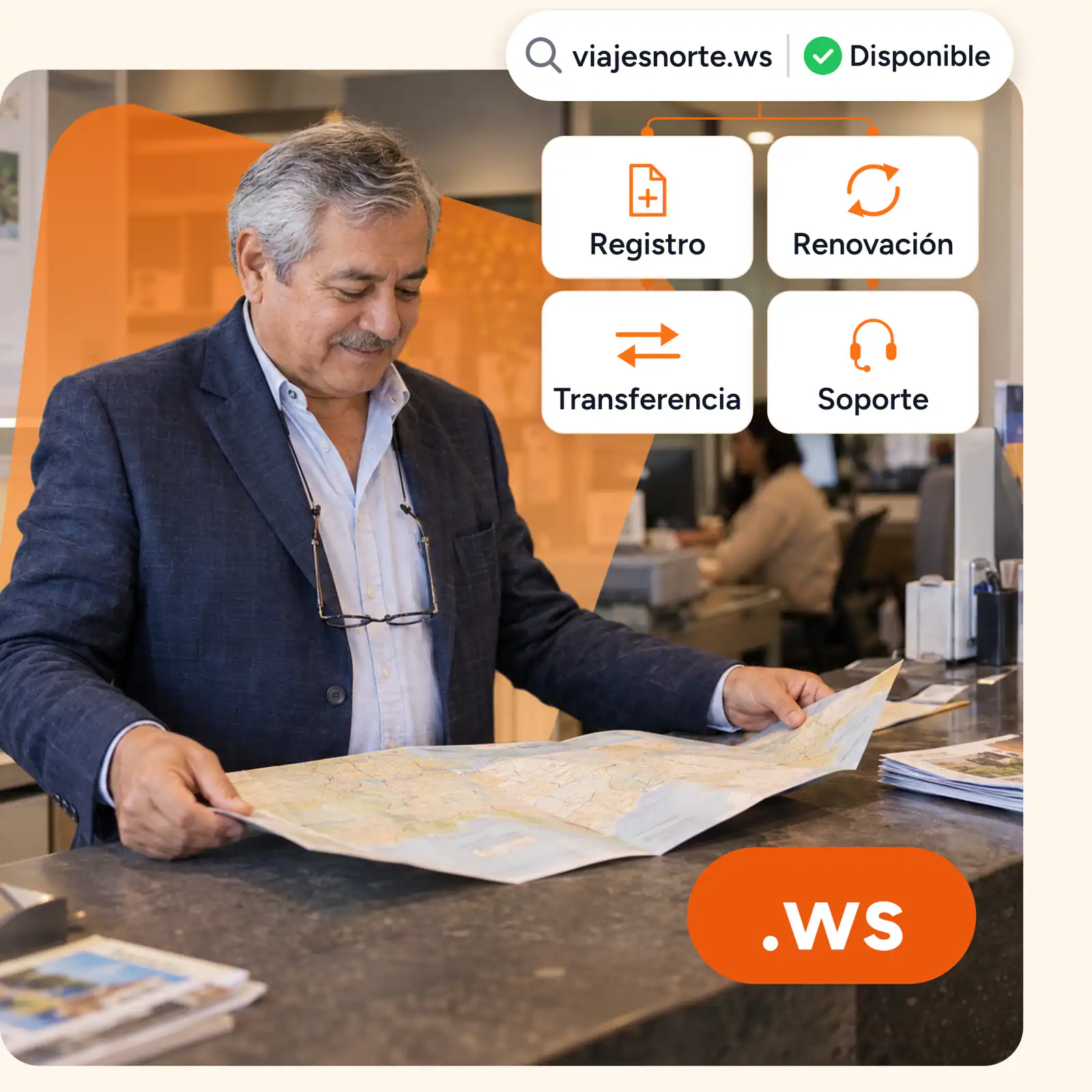 Compra un dominio .ws y potencia la presencia e identidad de tu negocio en internet.