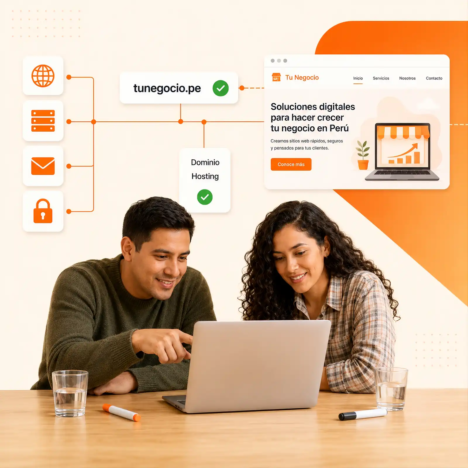 Dominio y hosting juntos para empezar tu negocio en internet