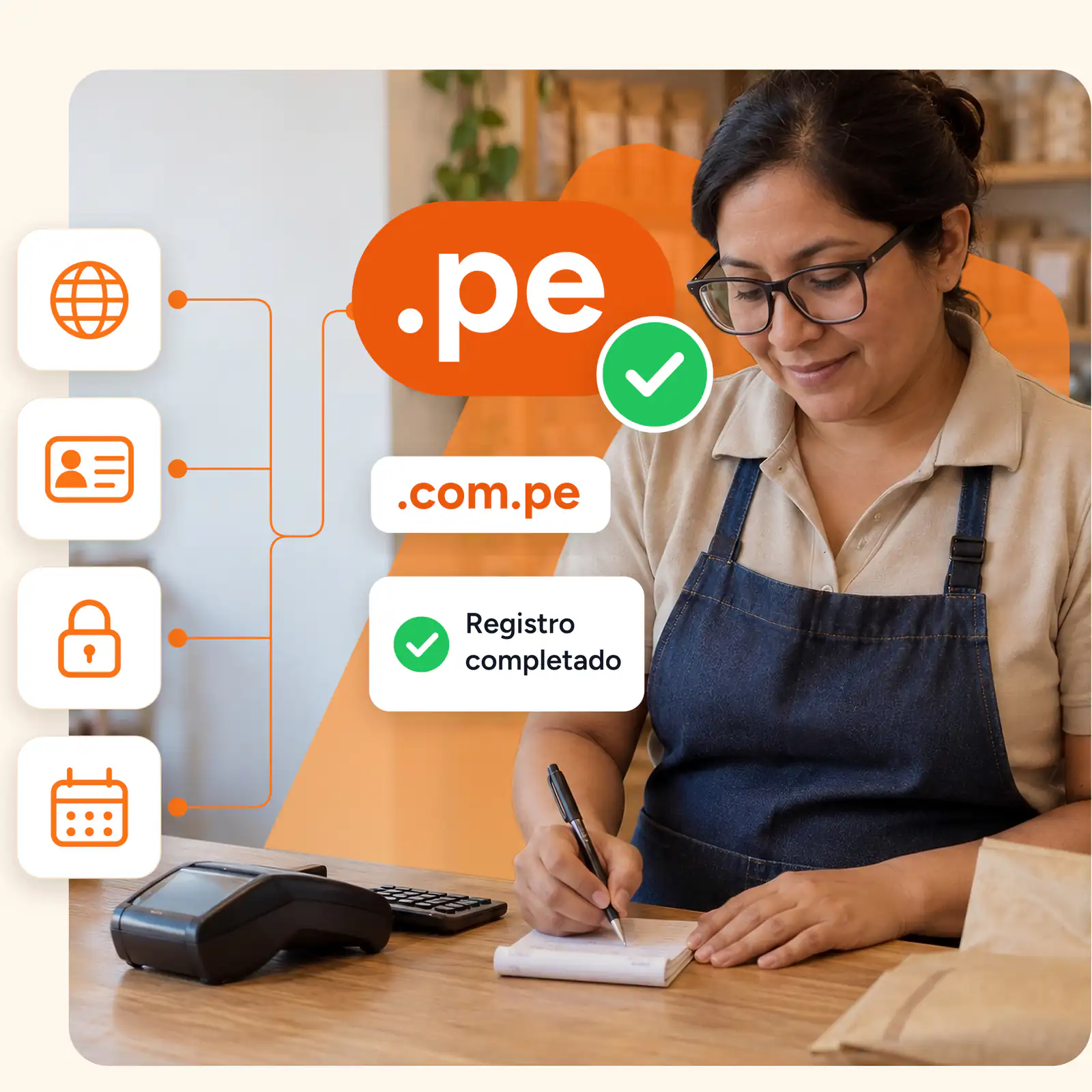 Comprar dominio .pe o dominio .com.pe y muestra tu negocio al público peruano.