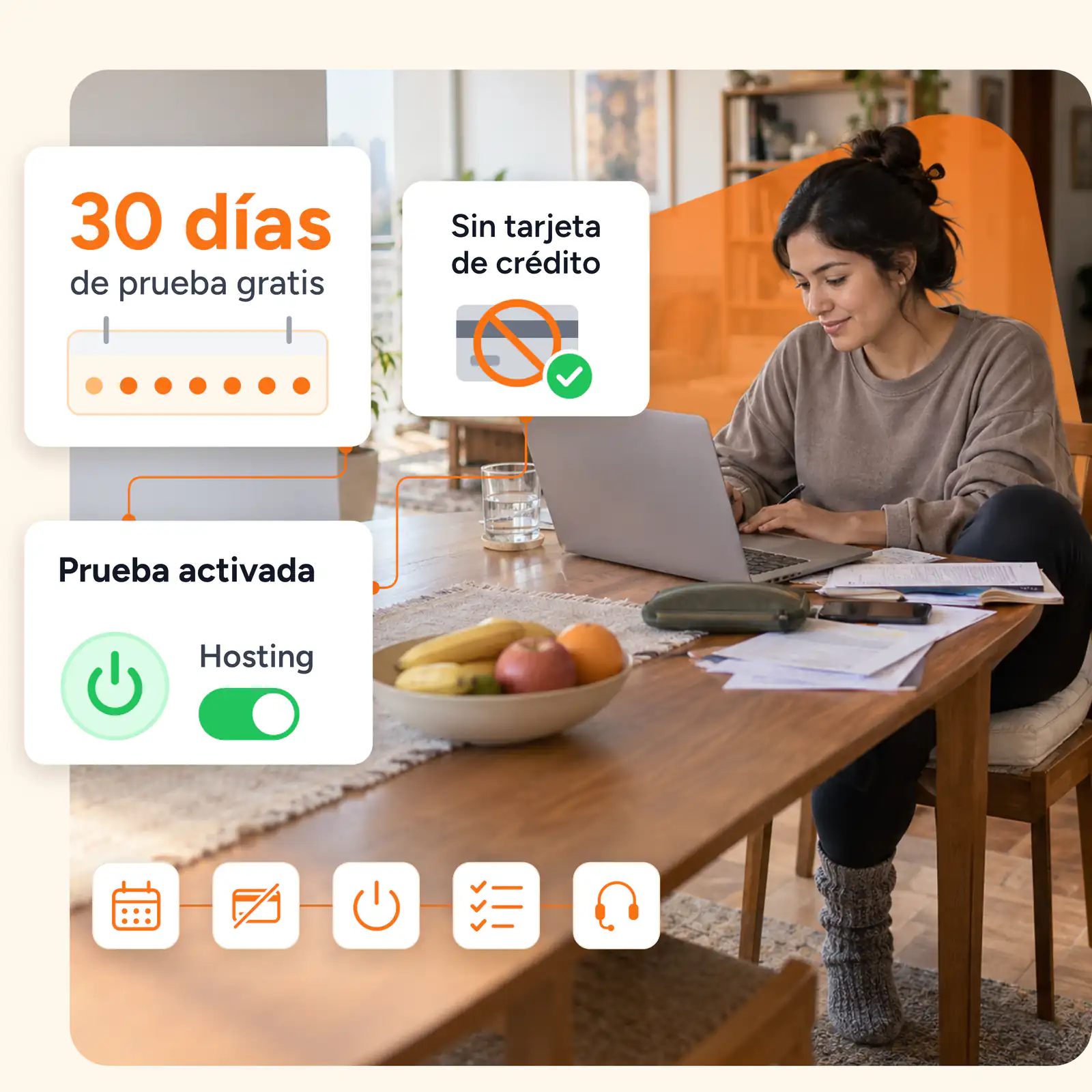 Prueba gratis de 30 días del hosting de Hosting Perú, sin tarjeta de crédito