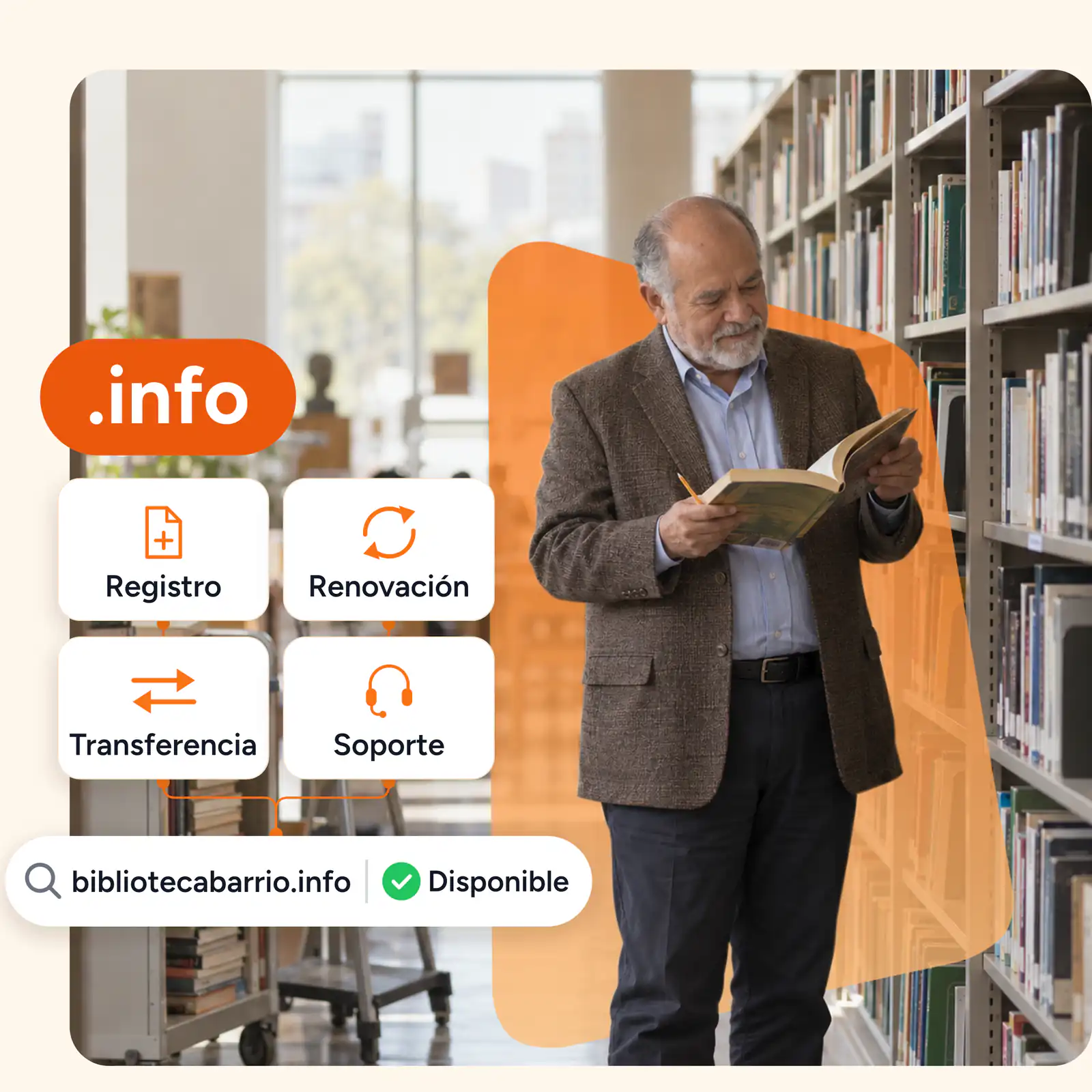 Comprar dominios .info para destacar tu proyecto informativo.