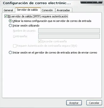 Paso 5 - configurar correo electrónico en Microsoft Outlook 2010