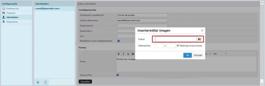 Insertar firma