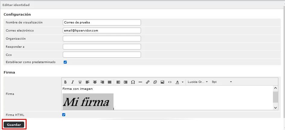 Visualizar firma