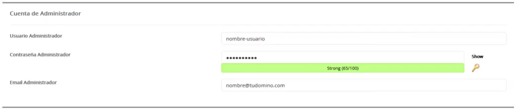 Cuenta de administrador