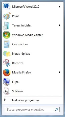Menú Inicio - vaciar cache de resolución DNS