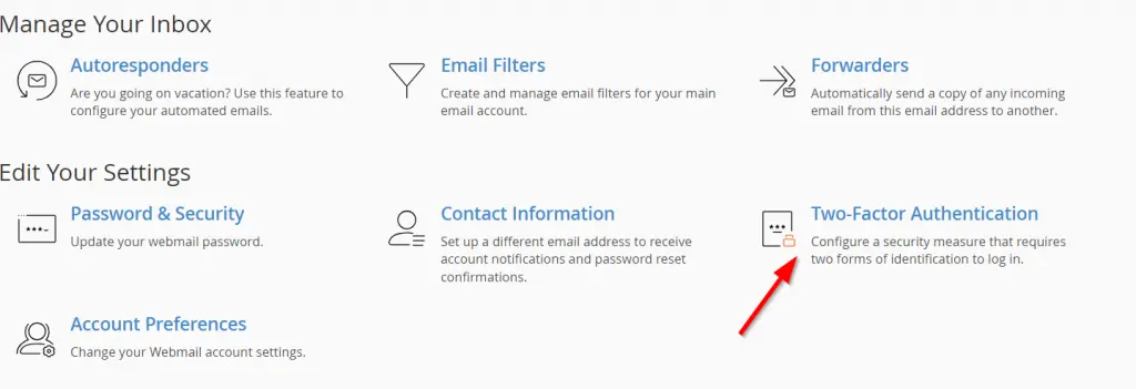 Doble Factor Autenticación Webmail