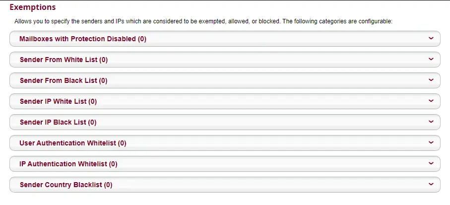 Exemptions