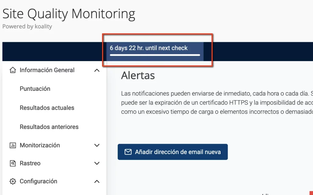 Alerta - Site Quality Monitoring