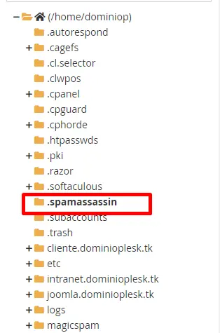 cPanel spamassassin