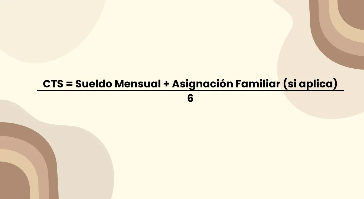 Infografía de CTS MYPE Cálculo. La CTS es igual al sueldo mensual + asignación familiar (si aplica) divido entre 6. En las PYME y MYPE, la CTS es un beneficio adicional que los empleados pueden retirar en caso de cese laboral o de acuerdo con las reglas de retiro permitidas por ley.